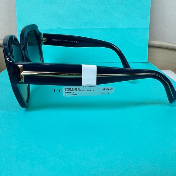 🔴Authentic TIFFANY & CO  T Design Collection Navy Sunglasses 🔴 - Picture 7 of 10